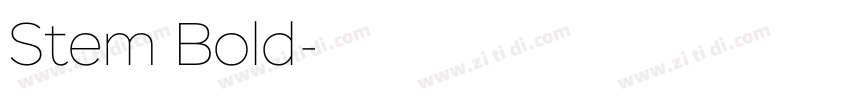 Stem Bold字体转换